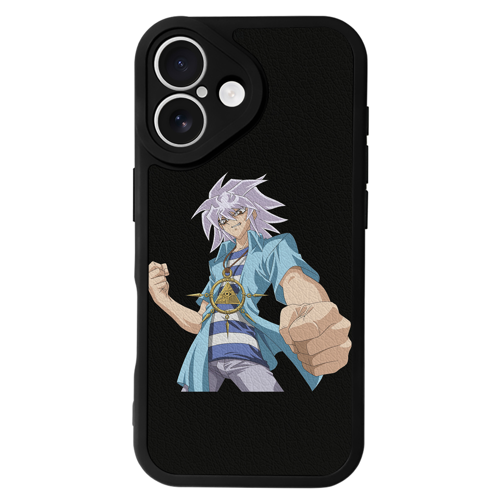 遊☆戯☆王 Yu-Gi-Oh! 【iPhone 16シリーズ対応】シリコンスマホケース（レザー調） 材質：シリコン